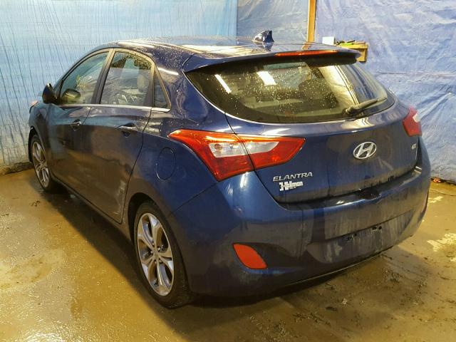 KMHD35LE6DU046682 - 2013 HYUNDAI ELANTRA GT BLUE photo 3