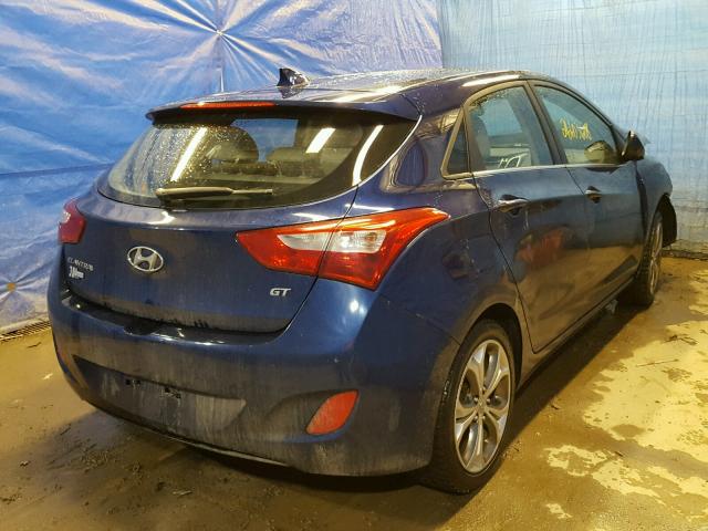 KMHD35LE6DU046682 - 2013 HYUNDAI ELANTRA GT BLUE photo 4