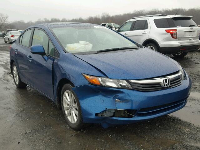 19XFB2F86CE366568 - 2012 HONDA CIVIC EX ლურჯი ფოტო 1