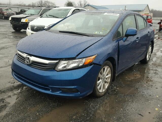 19XFB2F86CE366568 - 2012 HONDA CIVIC EX ლურჯი ფოტო 2