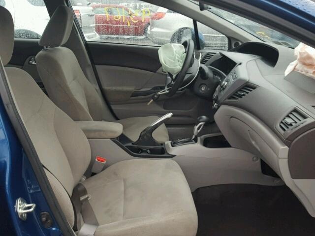 19XFB2F86CE366568 - 2012 HONDA CIVIC EX ლურჯი ფოტო 5