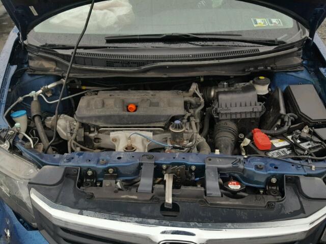 19XFB2F86CE366568 - 2012 HONDA CIVIC EX ლურჯი ფოტო 7