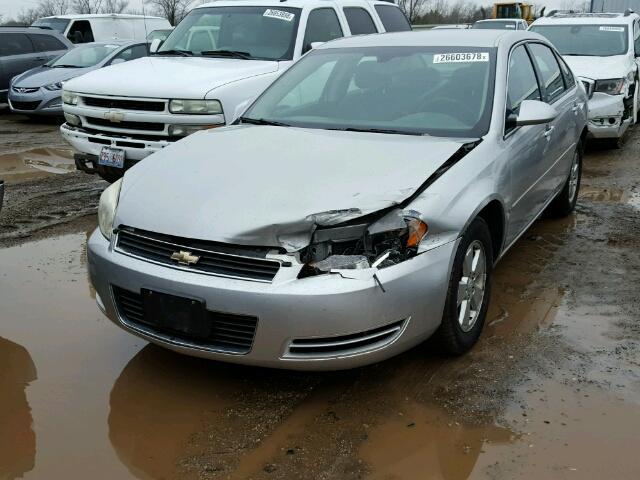 2G1WT58K279153783 - 2007 CHEVROLET IMPALA LT SILVER photo 2