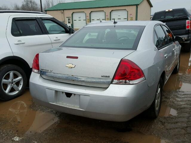 2G1WT58K279153783 - 2007 CHEVROLET IMPALA LT SILVER photo 4