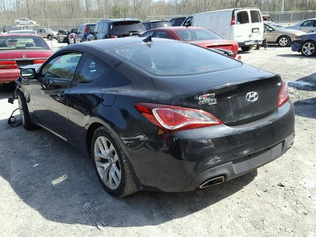 KMHHT6KD4DU086355 - 2013 HYUNDAI GENESIS CO BLACK photo 3