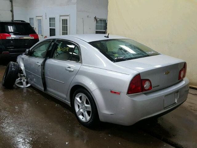 1G1ZB5EB5AF108744 - 2010 CHEVROLET MALIBU LS ვერცხლისფერი ფოტო 3