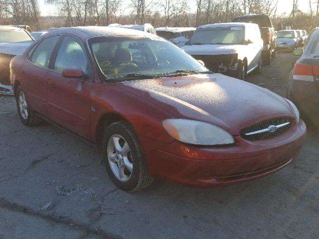 1FAFP55S2YA249246 - 2000 FORD TAURUS SES RED photo 1