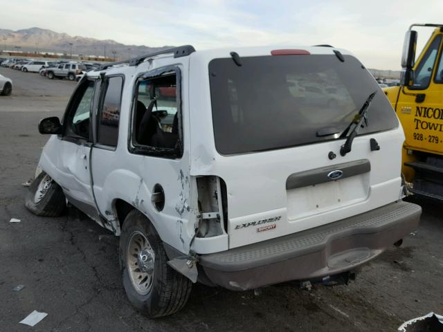 1FMYU60EX1UA51923 - 2001 FORD EXPLORER S WHITE photo 3