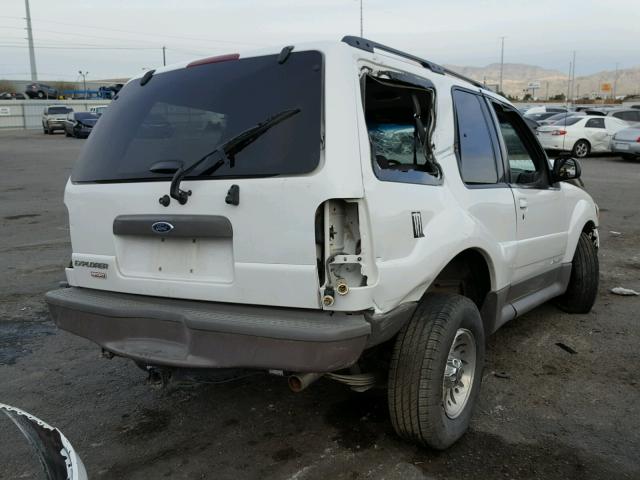 1FMYU60EX1UA51923 - 2001 FORD EXPLORER S WHITE photo 4