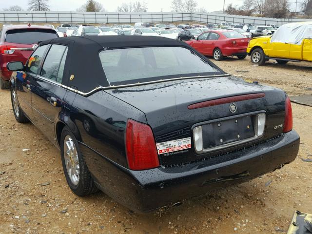 1G6KF57991U192802 - 2001 CADILLAC DEVILLE DT BLACK photo 3