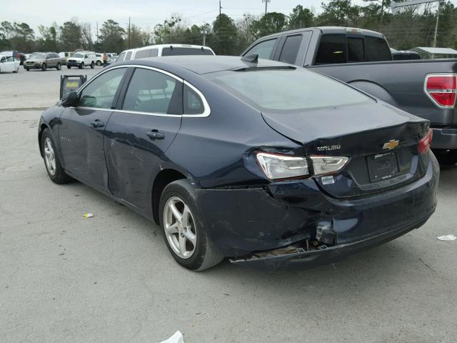 1G1ZB5STXGF189603 - 2016 CHEVROLET MALIBU LS BLUE photo 3