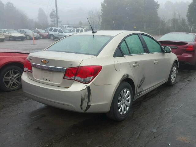 1G1PF5S95B7201160 - 2011 CHEVROLET CRUZE LT TAN photo 4