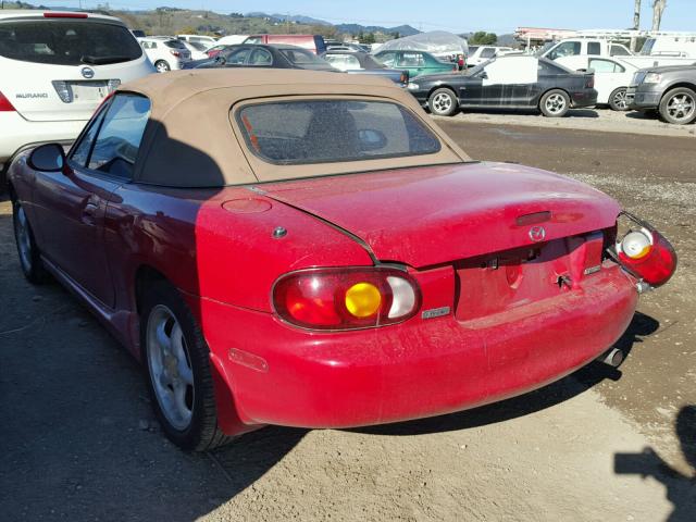 JM1NB3533Y0145548 - 2000 MAZDA MX-5 MIATA RED photo 3