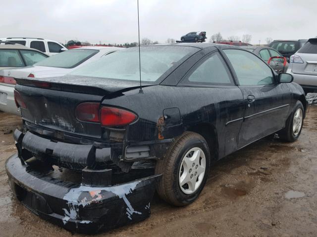 1G1JC124317149649 - 2001 CHEVROLET CAVALIER BLACK photo 4