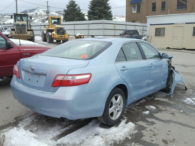 4T4BE46K29R132601 - 2009 TOYOTA CAMRY BASE BLUE photo 4