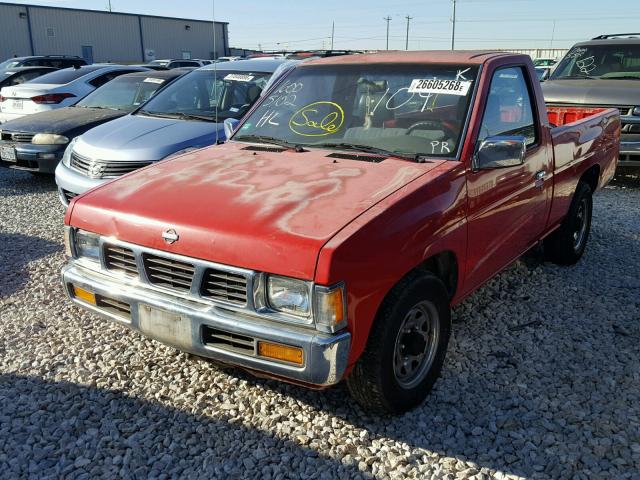 1N6SD11S4SC441079 - 1995 NISSAN TRUCK E/XE RED photo 2