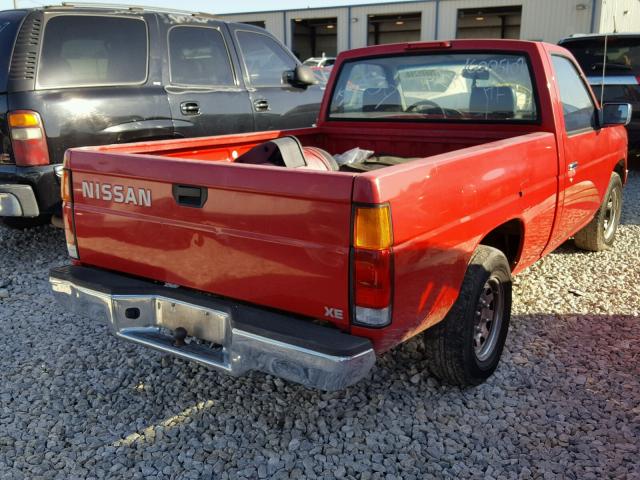1N6SD11S4SC441079 - 1995 NISSAN TRUCK E/XE RED photo 4