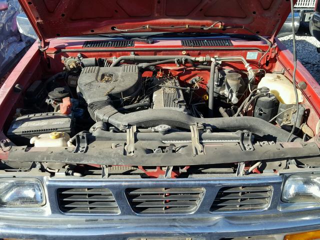 1N6SD11S4SC441079 - 1995 NISSAN TRUCK E/XE RED photo 7