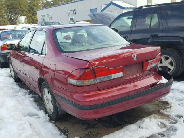 1HGCG16542A034281 - 2002 HONDA ACCORD EX MAROON photo 3