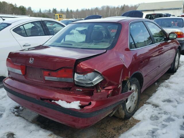 1HGCG16542A034281 - 2002 HONDA ACCORD EX MAROON photo 4