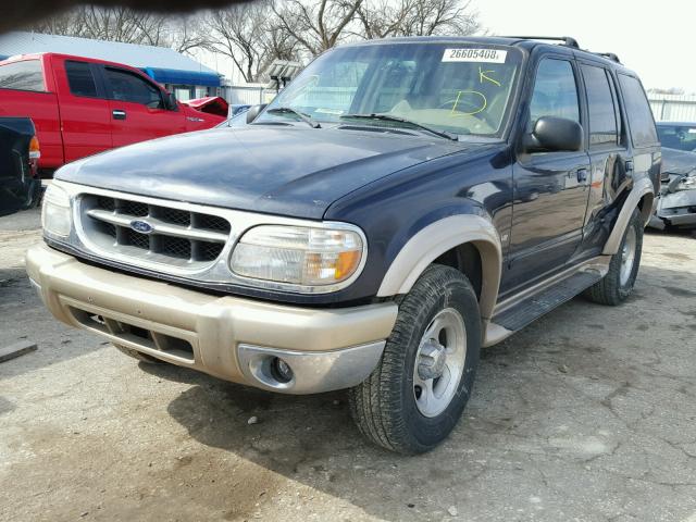 1FMZU35P7XZB83532 - 1999 FORD EXPLORER BLUE photo 2