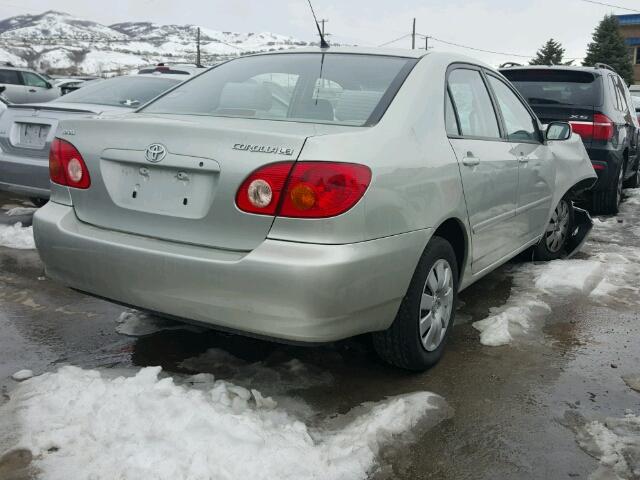 JTDBR32E630033016 - 2003 TOYOTA COROLLA CE SILVER photo 4