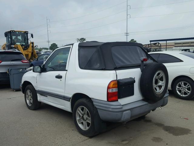 2CNBE18C336923725 - 2003 CHEVROLET TRACKER WHITE photo 3