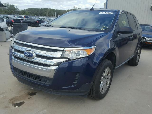 2FMDK3GC7BBA95540 - 2011 FORD EDGE SE BLUE photo 2