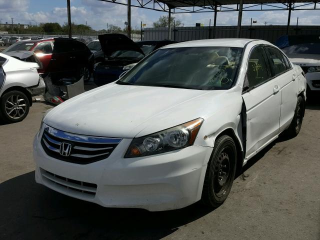 1HGCP2F38CA236465 - 2012 HONDA ACCORD LX WHITE photo 2