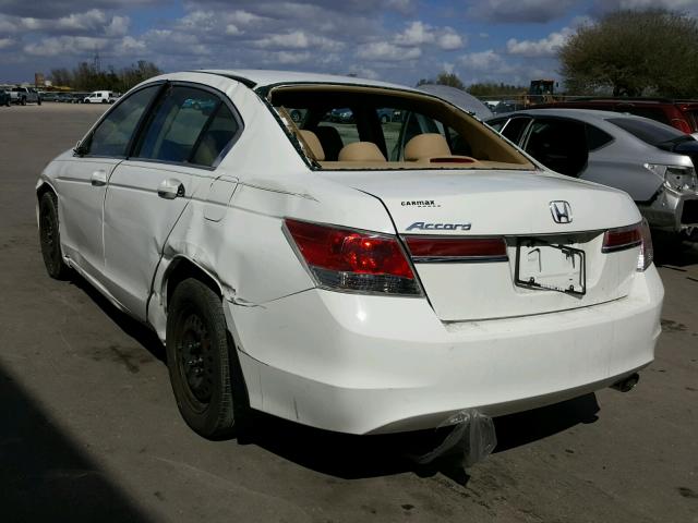 1HGCP2F38CA236465 - 2012 HONDA ACCORD LX WHITE photo 3