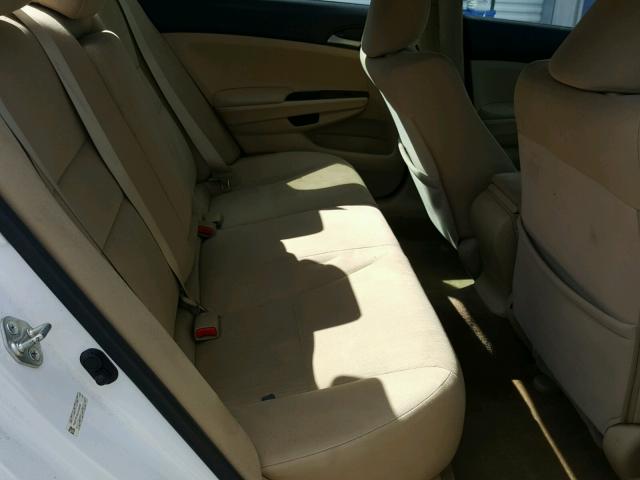 1HGCP2F38CA236465 - 2012 HONDA ACCORD LX WHITE photo 6