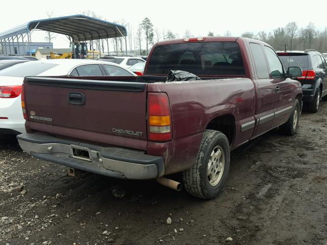 2GCEC19T211264357 - 2001 CHEVROLET SILVERADO MAROON photo 4