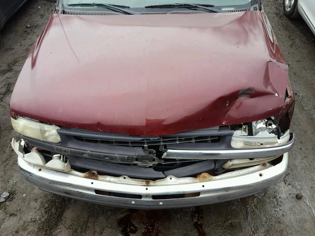 2GCEC19T211264357 - 2001 CHEVROLET SILVERADO MAROON photo 7