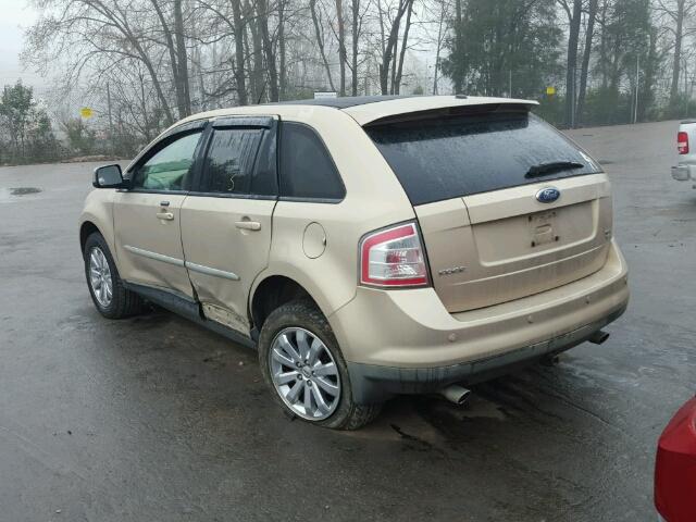 2FMDK49C17BA71454 - 2007 FORD EDGE SEL P GOLD photo 3