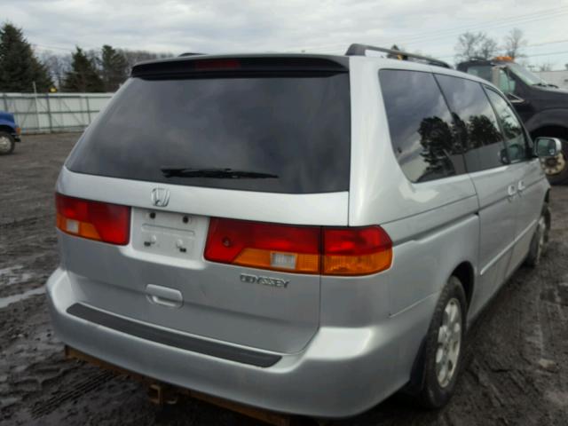 5FNRL18654B138959 - 2004 HONDA ODYSSEY EX SILVER photo 4