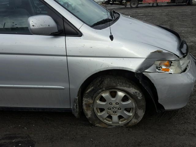 5FNRL18654B138959 - 2004 HONDA ODYSSEY EX SILVER photo 9