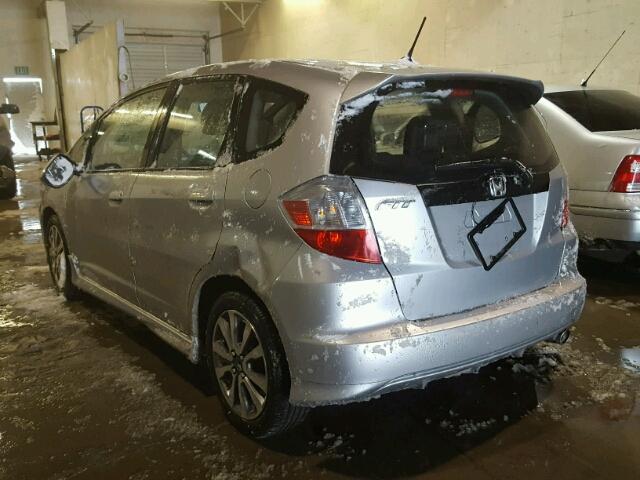 JHMGE8G59DC056957 - 2013 HONDA FIT SPORT SILVER photo 3