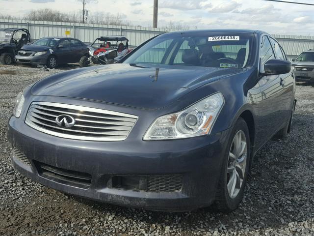 JNKCV61F49M350191 - 2009 INFINITI G37 BLUE photo 2