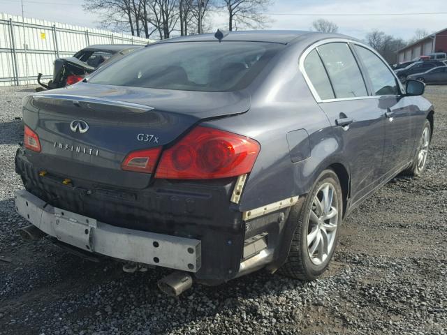 JNKCV61F49M350191 - 2009 INFINITI G37 BLUE photo 4