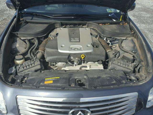 JNKCV61F49M350191 - 2009 INFINITI G37 BLUE photo 7