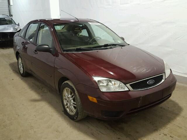 1FAFP34N76W207624 - 2006 FORD FOCUS ZX4 BURGUNDY photo 1