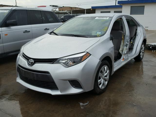 5YFBURHE5FP321578 - 2015 TOYOTA COROLLA L SILVER photo 2