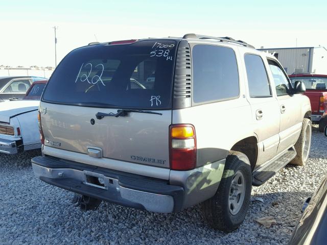 1GNEC13T61R105686 - 2001 CHEVROLET TAHOE C150 TAN photo 4