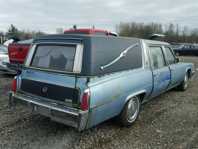 6Z90S70222115 - 1977 CADILLAC HEARSE BLUE photo 4