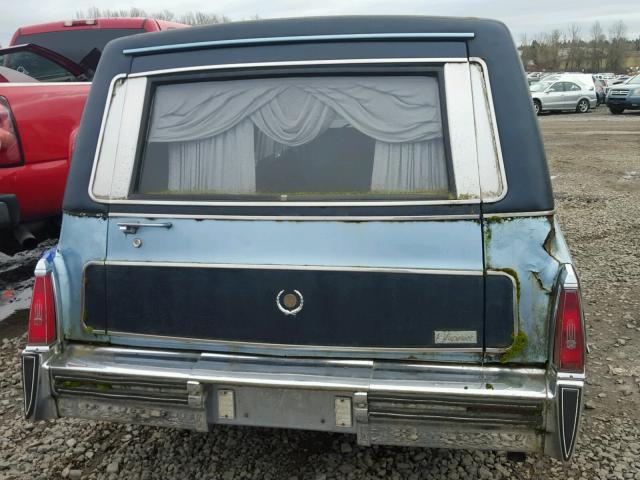 6Z90S70222115 - 1977 CADILLAC HEARSE BLUE photo 9