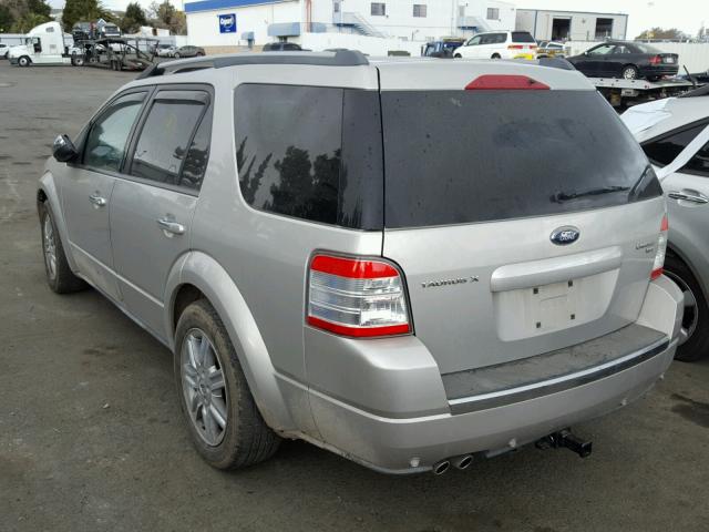 1FMDK06W48GA18670 - 2008 FORD TAURUS X L SILVER photo 3