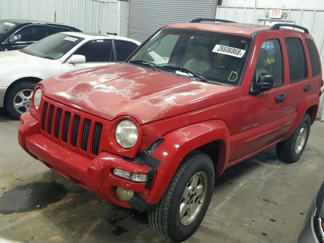 1J8GL58K22W242368 - 2002 JEEP LIBERTY LI RED photo 2