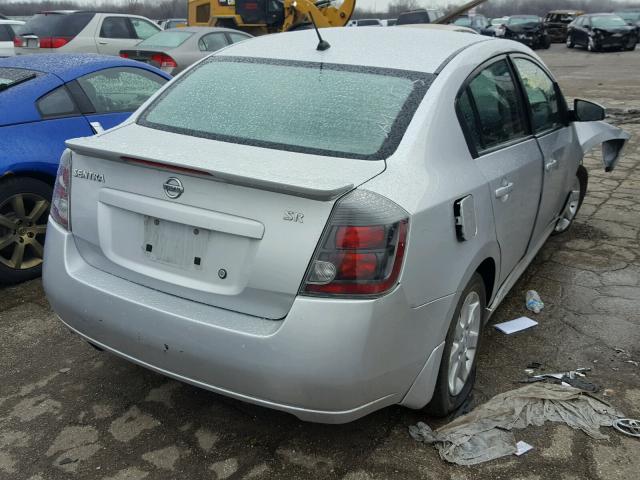 3N1AB6AP4BL674271 - 2011 NISSAN SENTRA 2.0 SILVER photo 4