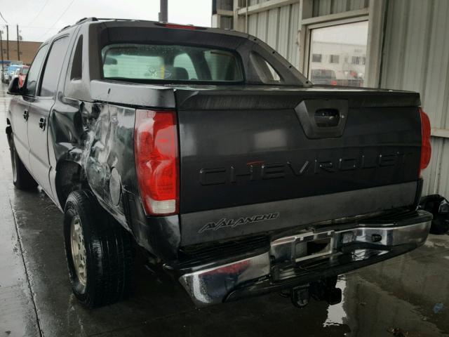 3GNEC12ZX5G238348 - 2005 CHEVROLET AVALANCHE BLACK photo 3