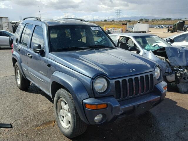 1J4GL58K32W350659 - 2002 JEEP LIBERTY LI BLUE photo 1